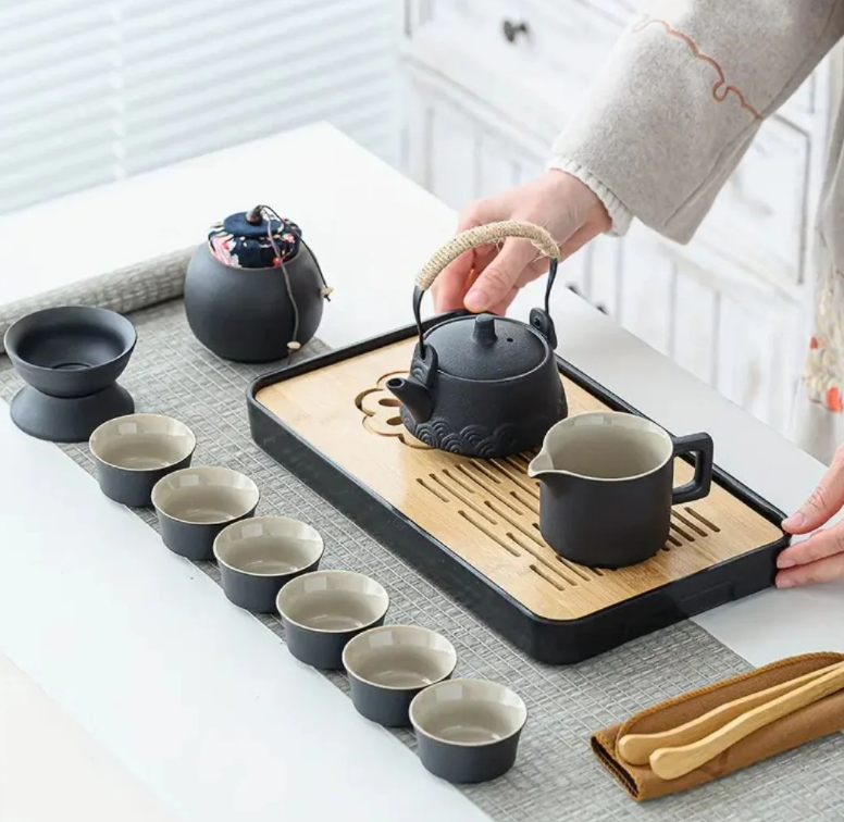 Portable Travel Tea Set — 14 Piece