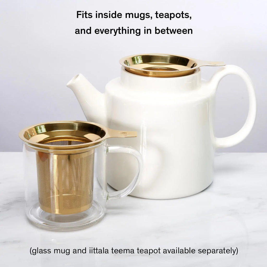 One Cup Loose Leaf Tea Infuser — Stainless Steel with Coaster Lid