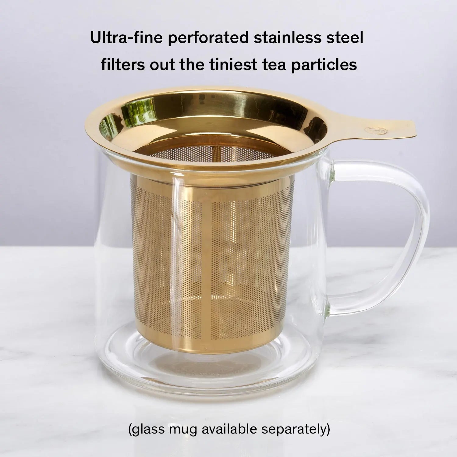 One Cup Loose Leaf Tea Infuser — Stainless Steel with Coaster Lid
