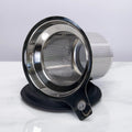One Cup Loose Leaf Tea Infuser — Stainless Steel with Coaster Lid