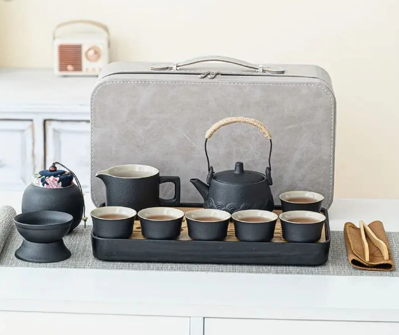 Portable Travel Tea Set — 14 Piece