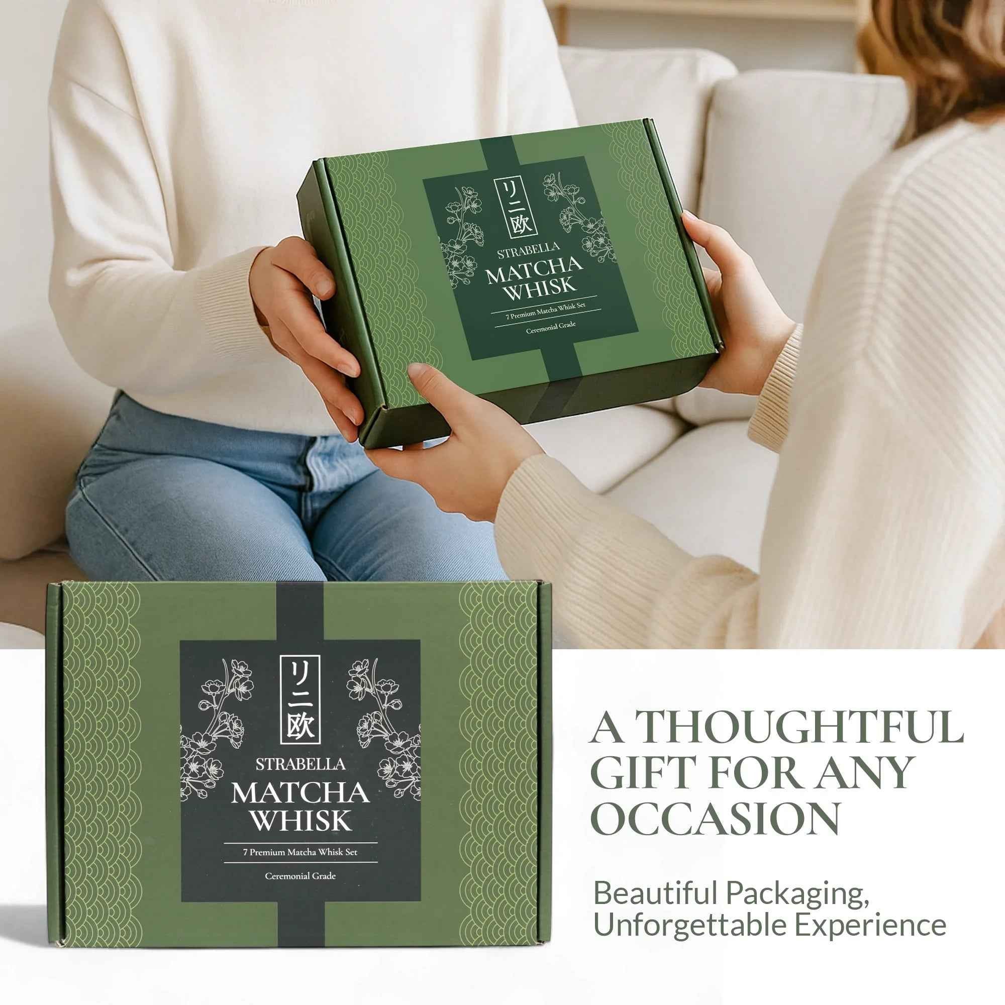 Matcha Gift Set — Bamboo Whisk & Ceramic Bowl