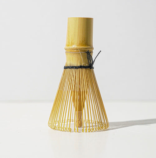 Bamboo Matcha Tea Whisk (Chasen) — Handmade, with Optional Holder
