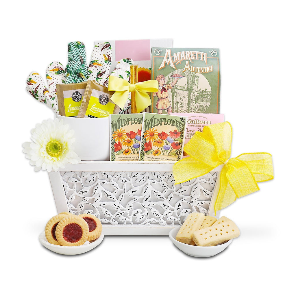 Planted With Love Cookies & Tea Gift Basket - Mountain View Matcha
