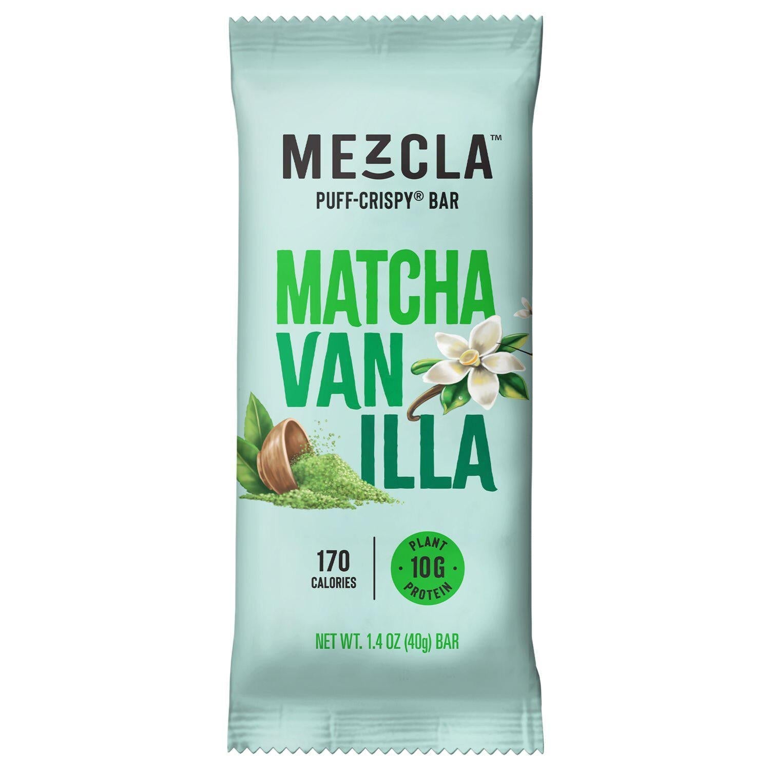 Mezcla Matcha Vanilla Plant-Based Protein Bar — 40g